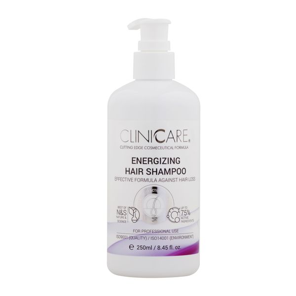 CLINICCARE Energizuojantis šampūnas nuo plaukų slinkimo