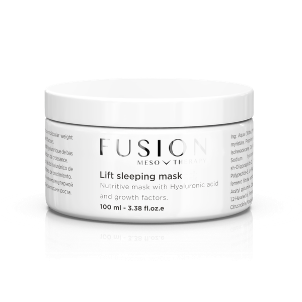 Fusion Mesotherapy „LIFT SLEEPING MASK“ maitinamoji kaukė su hialuronu ir augimo faktoriais