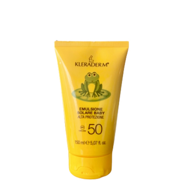 Kleraderm Pharma Apsauginė emulsija nuo saulės kūdikiams SPF50+